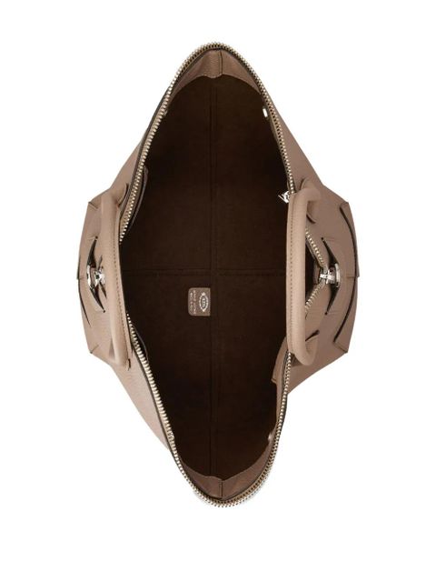 Tod's Tod's Di zip leather tote bag - Neutrals