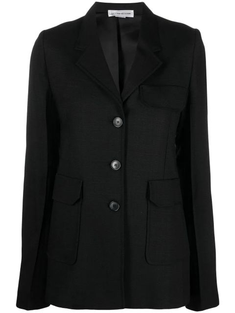 Victoria Beckham single-breasted tailored blazer - Black - zdjęcie produktu nr 1
