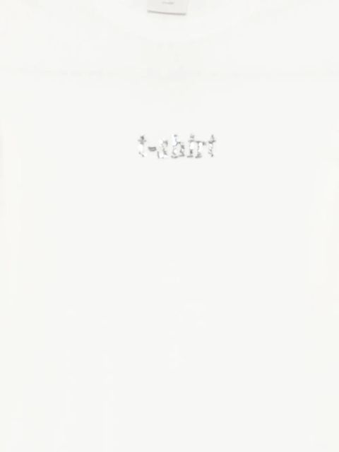 Alysi long-sleeve embellished T-shirt - White