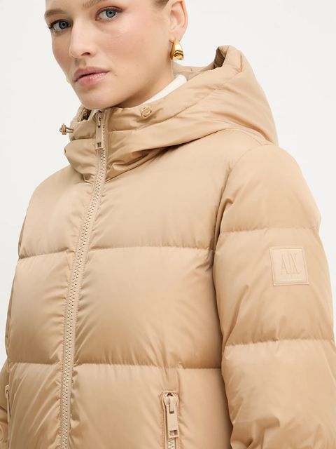 Armani Exchange kurtka puchowa kolor zielony zimowa XW000251 AF12286