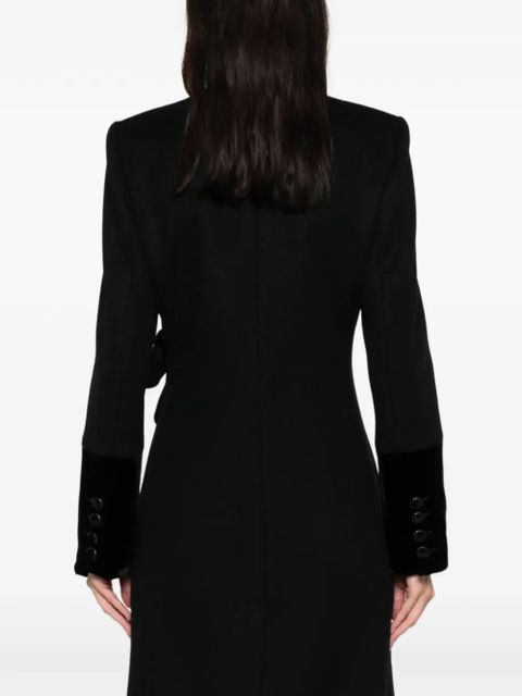 Valentino Garavani bow-detailed coat - Black