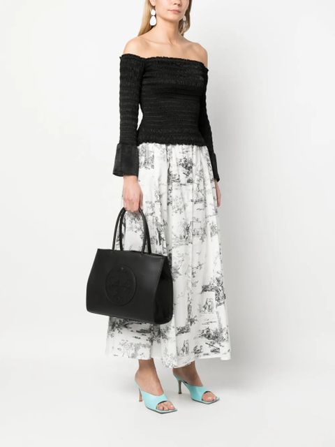 Tory Burch small Ella Bio tote bag - Black - zdjęcie produktu nr 2