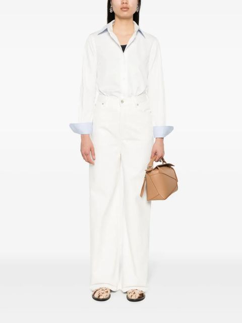 LOEWE high-rise straight-leg jeans - White