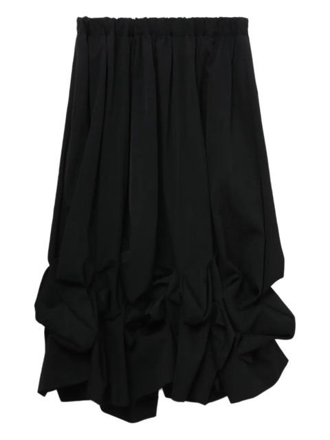Comme Des Garçons ruffled midi skirt - Black - zdjęcie produktu nr 1