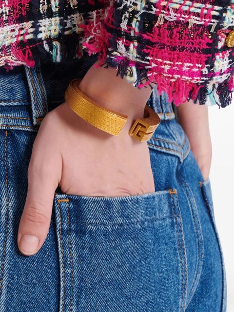 Balmain PB-monogram bangle - Gold