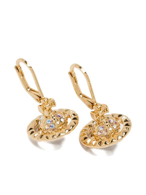 Vivienne Westwood crystal-embellished orb earrings - Gold