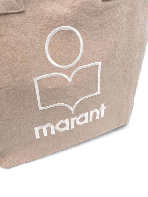 ISABEL MARANT Yenky logo-embroidered tote bag - Neutrals - zdjęcie produktu nr 2