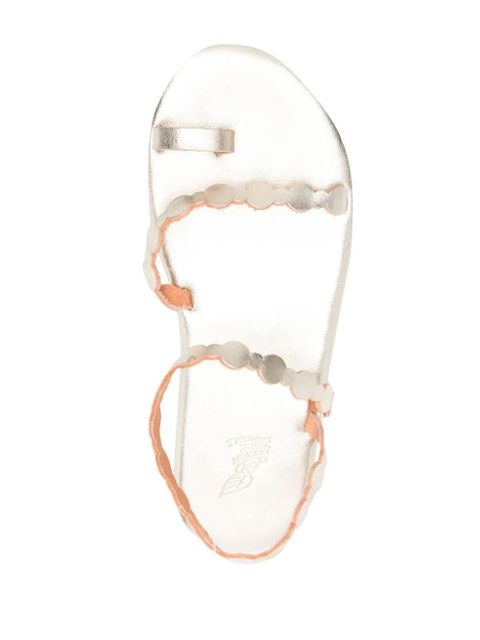 Ancient Greek Sandals Cronos flat leather sandals - Gold