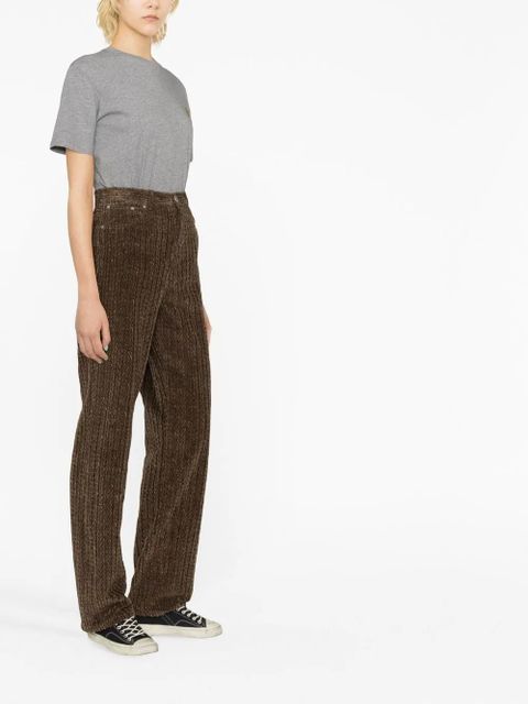 Golden Goose high-waisted corduroy trousers - Grey