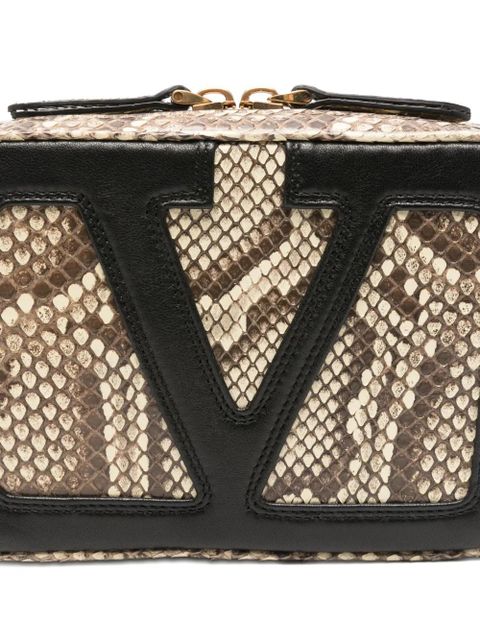 Valentino Garavani Viva Superstar snakeskin shoulder bag - Neutrals