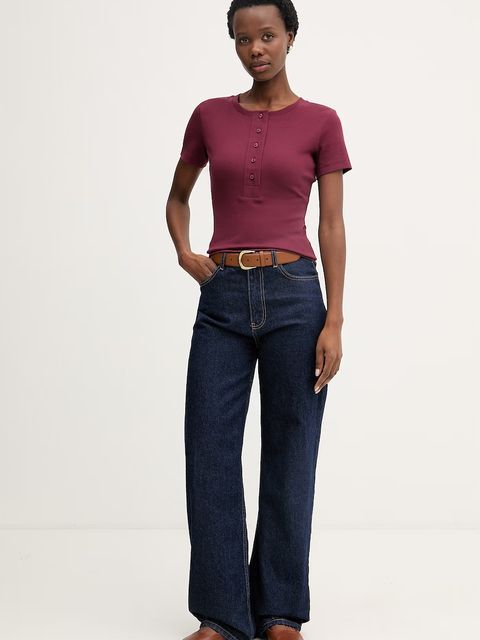 United Colors of Benetton t-shirt damski bawełniany z elastanem - zdjęcie produktu nr 1