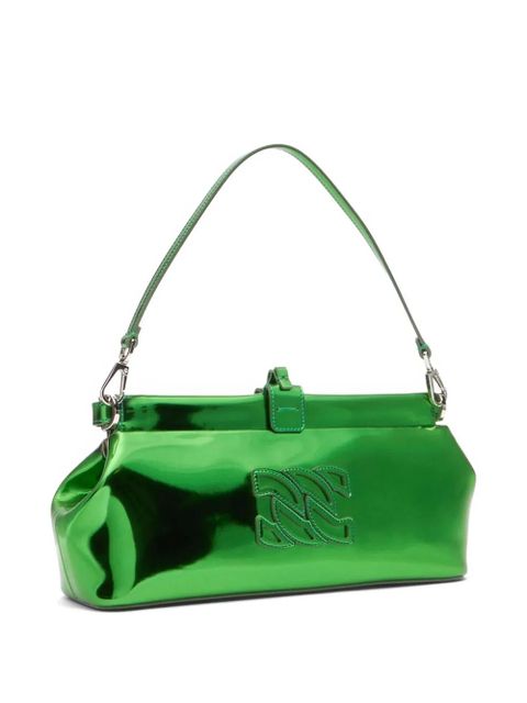 Casadei Interstellar logo-detail shoulder bag - Green
