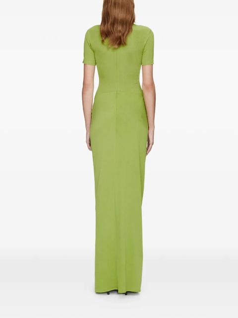 Christopher Esber Fusion Ruched Tee high neckline dress - Green - zdjęcie produktu nr 2