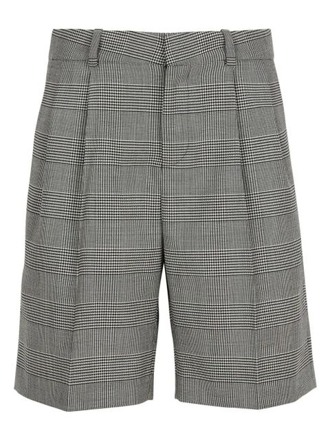 Balmain check-pattern shorts - Grey - zdjęcie produktu nr 1
