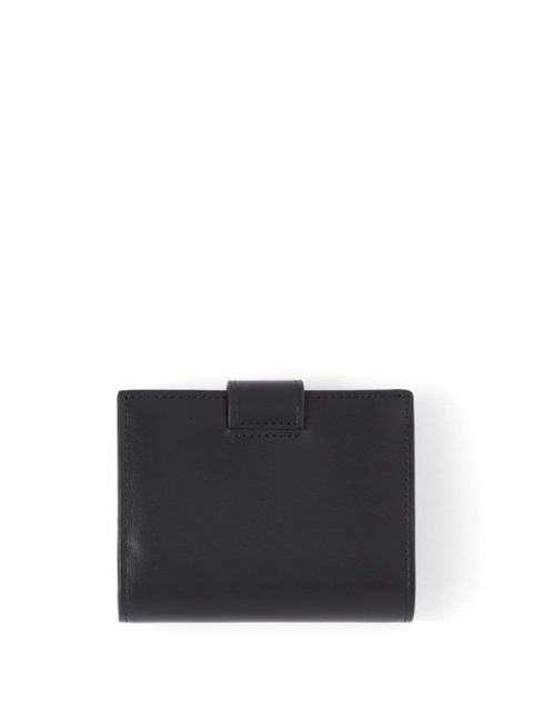 Prada triangle-logo leather wallet - Black