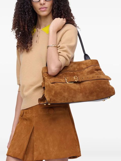 Marc Jacobs large Dakota belt-buckle suede shoulder bag - Brown - zdjęcie produktu nr 2