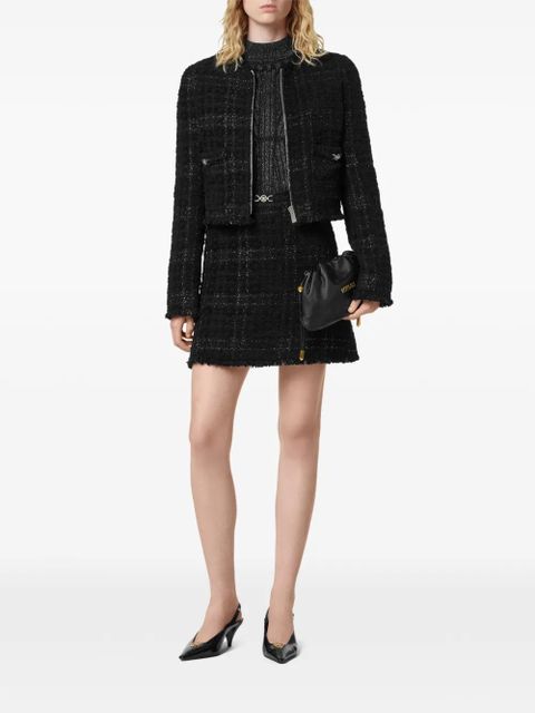 Versace check-pattern mini skirt - Black - zdjęcie produktu nr 2