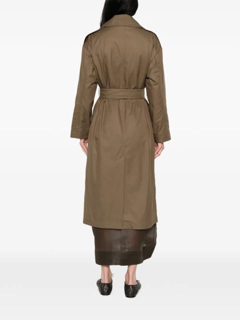 Max Mara double-breasted belted coat - Green