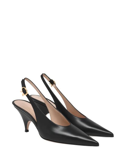 Gianvito Rossi pointed slingback pumps - Black - zdjęcie produktu nr 2