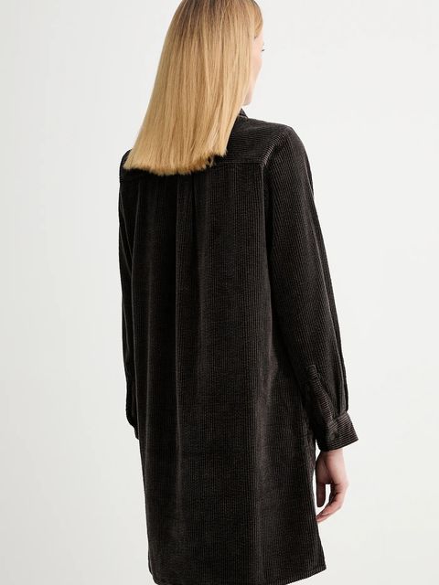 Marc O'Polo sukienka sztruksowa kolor brązowy mini prosta 5000007458