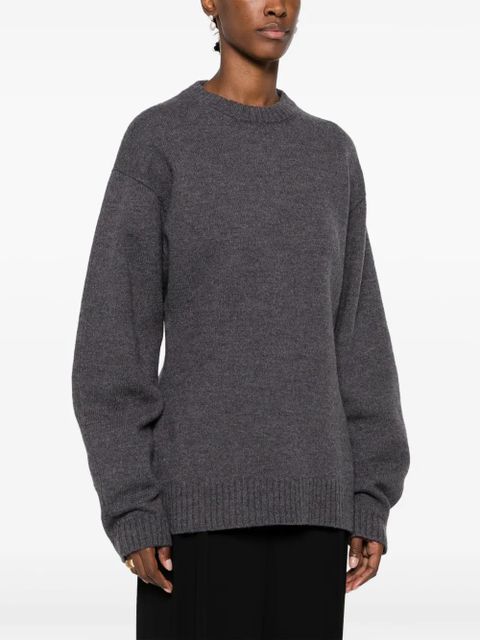 Jil Sander crew-neck wool jumper - Grey