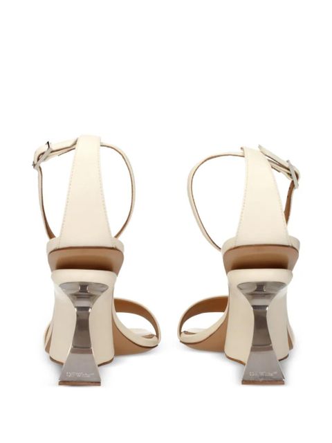 Off-White Jug sculpted-heel leather sandals - Neutrals