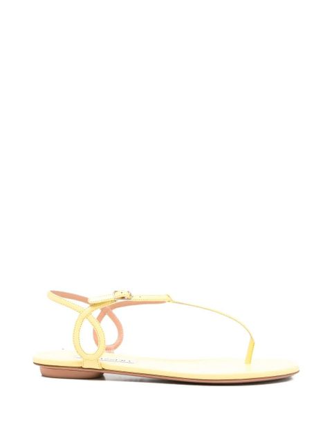 Aquazzura Almost Bare flat sandals - Yellow - zdjęcie produktu nr 1