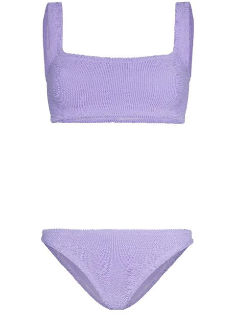 Hunza G Xandra textured bikini set - Purple - zdjęcie produktu nr 1