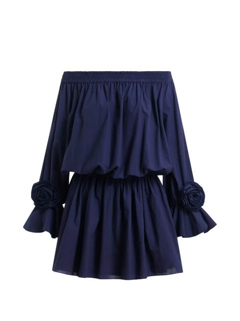 Essentiel Antwerp rosette-embellished mini dress - Blue - zdjęcie produktu nr 1