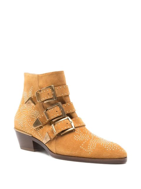 Chloé 50mm buckled studded boots - Neutrals - zdjęcie produktu nr 2
