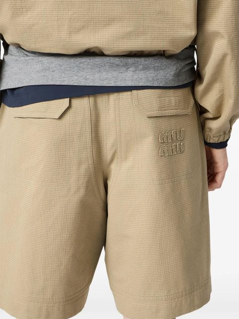 Miu Miu ripstop bermudas - Neutrals