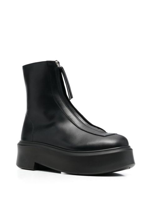 The Row zip-front ankle boots - Black - zdjęcie produktu nr 2