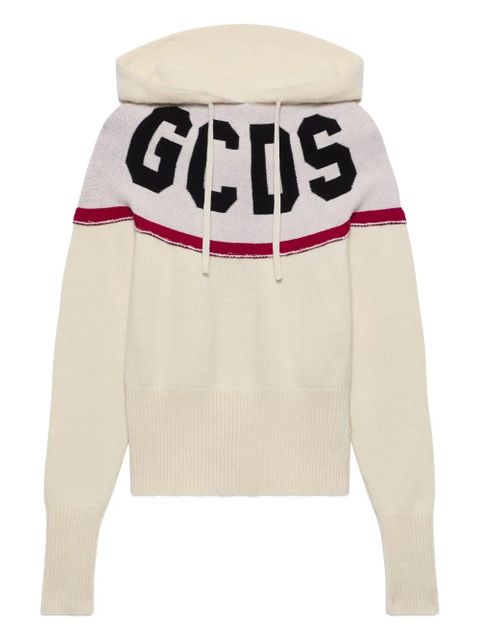 GCDS logo hooded jumpers - Neutrals - zdjęcie produktu nr 1