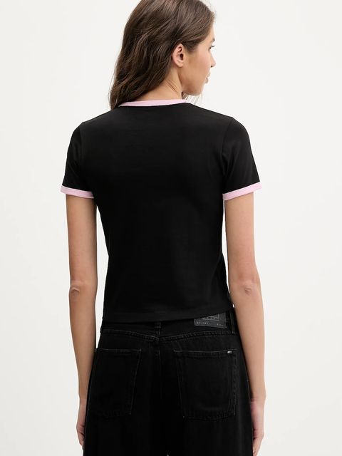 Guess Jeans t-shirt damski kolor czarny W6RI16 J1314 - zdjęcie produktu nr 2