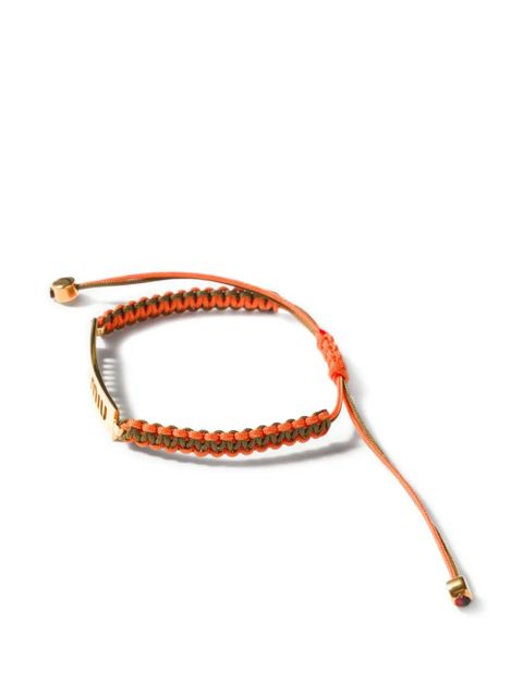 Miu Miu cotton and metal bracelet - Gold - zdjęcie produktu nr 2