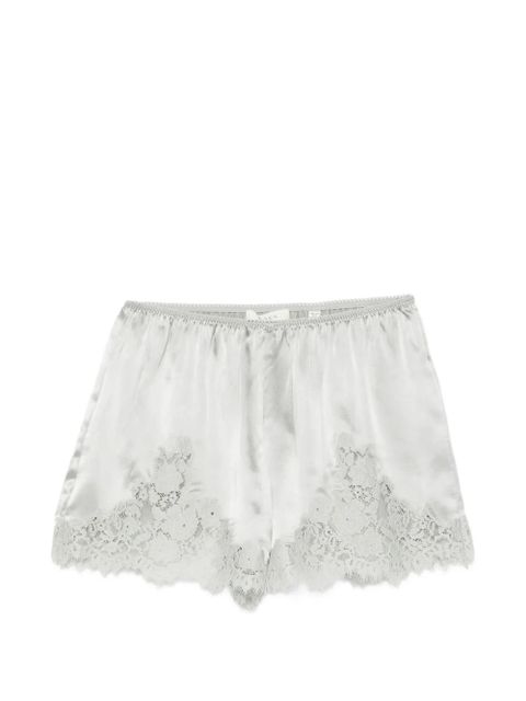 DÔEN Iona lace-trim shorts - Green - zdjęcie produktu nr 1