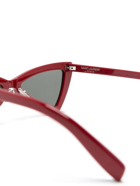 Saint Laurent Eyewear geometric-frame sunglasses - Red