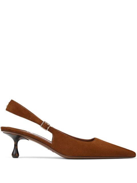 Jimmy Choo 50mm Amel suede pumps - Brown - zdjęcie produktu nr 1