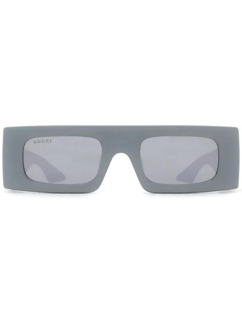 Gucci Eyewear rectangle-frame sunglasses - Silver - zdjęcie produktu nr 1