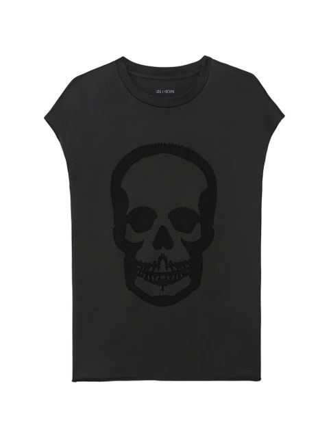 Zadig&Voltaire Cloe skull holes tank top - Grey - zdjęcie produktu nr 1