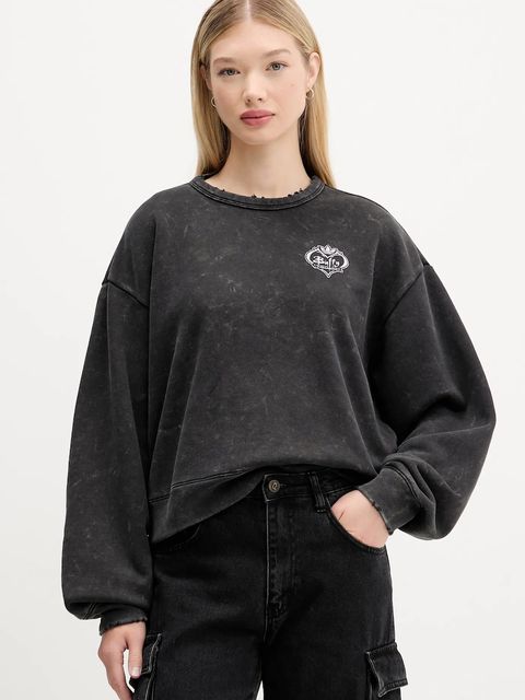 adidas Originals bluza bawełniana 20th Century Fox Disney damska kolor czarny z nadrukiem JX1276