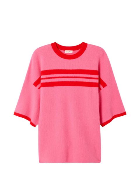 American Vintage Damsville striped crew-neck sweater - Pink - zdjęcie produktu nr 1