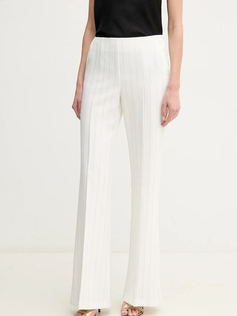 ERMANNO Firenze spodnie damskie kolor biały szerokie high waist 56TP004EV7 - zdjęcie produktu nr 1