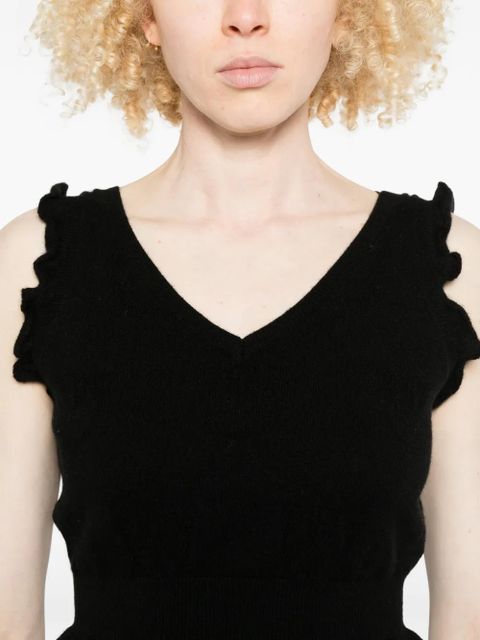 PINKO Rospo V-neck top - Black