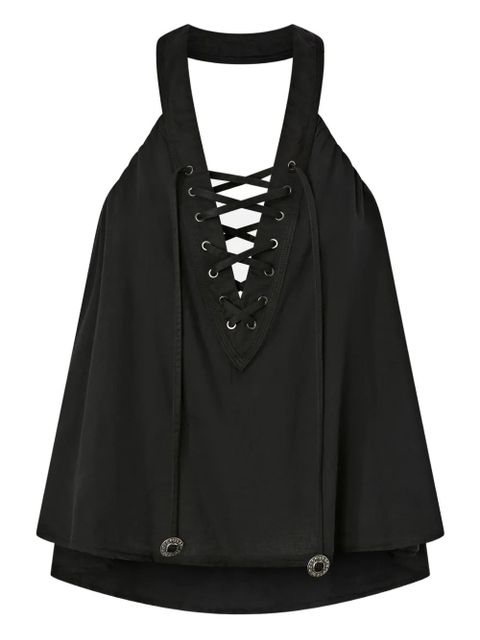 PINKO lace-up top - Black - zdjęcie produktu nr 1