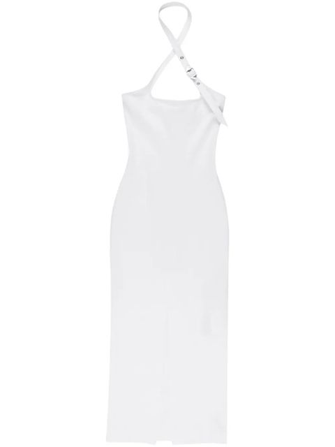 The Attico decorative-buckle halterneck dress - White - zdjęcie produktu nr 1