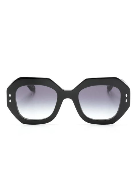Isabel Marant Eyewear Lily geometric-frame sunglasses - Black - zdjęcie produktu nr 1