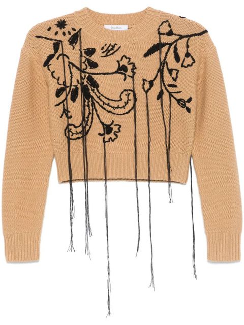 Max Mara embroidered sweater - Brown - zdjęcie produktu nr 1