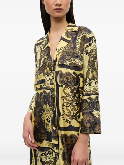 GANNI printed maxi dress - Yellow