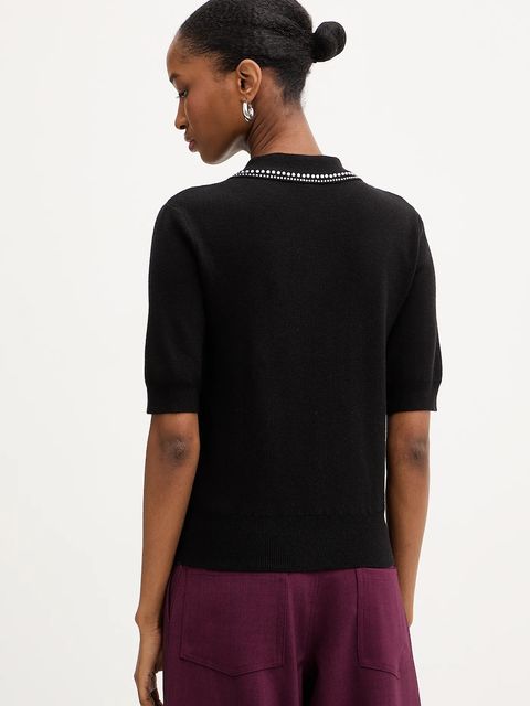 Morgan sweter damski kolor czarny lekki MAP - zdjęcie produktu nr 2